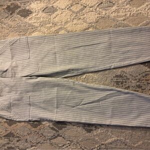 Soho Womens Light Gray Striped Chinos